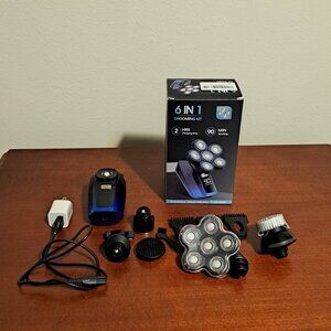 4D Head Shaver For Bald Men 6 In 1 Electric Shaver With Attachments LK-6350